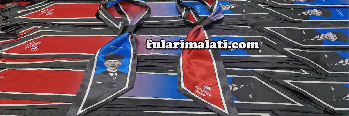 saten Atatürk boyun kravat fular