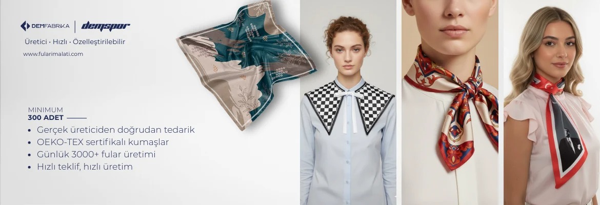 toptan saten fular üretimi